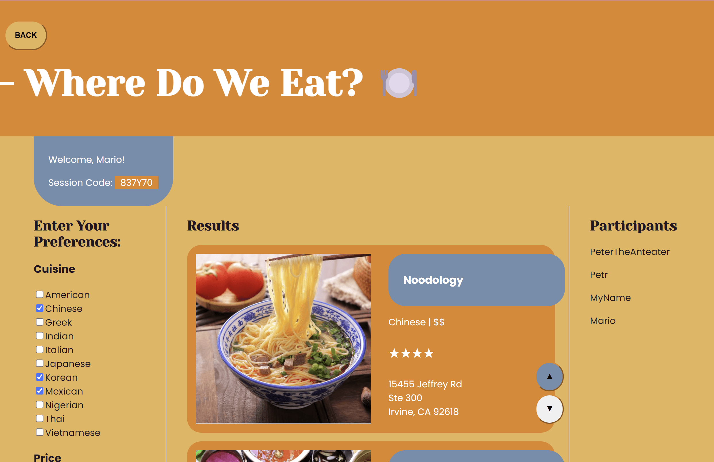 Where Do We Eat?